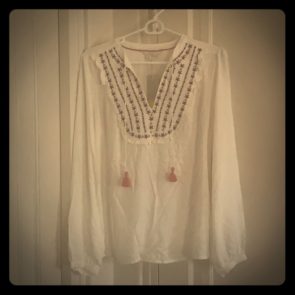 NWT Boden boho blouse